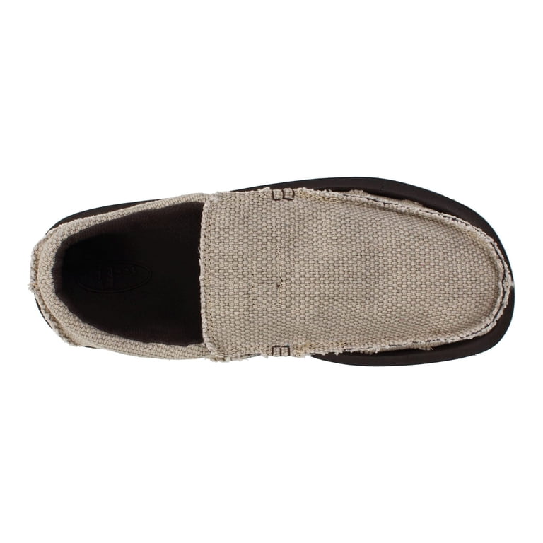 Sanuk Chiba Tan Slip-On Loafers, Rounded Closed Toe, Happy-U  display picture 1