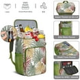 thumbnail image 5 of Palm Leaf Insulated Cooler Backpack, Leakproof Lunch Bag with Tropical Plant Design for Outdoor Adventures, 5 of 6