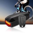 thumbnail image 4 of Alarma de bicicleta antirrobo inteligente, luz trasera de bicicleta recargable, bocina eléctrica de advertencia, buscador de bicicletas con control remoto, acceso eléctrico impermeable para bicicleta, 4 of 5