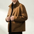 thumbnail image 4 of Men's Softshell Jacket Raglan Sleeves Lightweight Waterproof Rain Jacket Zip Up Windproof Windbreaker, 4 of 8