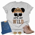 thumbnail image 3 of Let's Get Wild, Animal Kingdom Shirt, Safari Shirt Casual Short Sleeve Shirt (Minnie-3X Large), 3 of 7
