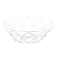 thumbnail image 2 of 1 Metal Fruit Basket Geometric Fruit Vegetable Wire Basket Metal Bowl Kitchen Storage Desktop Display, 2 of 2