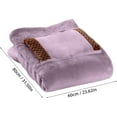 thumbnail image 5 of Monebena Electric Blanket, USB Flannel Heated Throw Blanket with Hand Pocket Warm Shawl Wrap Plush Knee Warmer Lunch Breack Electric Heated Blanket for Office Car Home Use, 23x31 Inch, 5 of 12