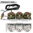 thumbnail image 4 of Triple Gauge Kit Oil/Volt/Water Gauge 2 Inch Chrome Oil Temp Water Temp Gauge Temperature Oil Pressure Voltage Gauge, 4 of 6