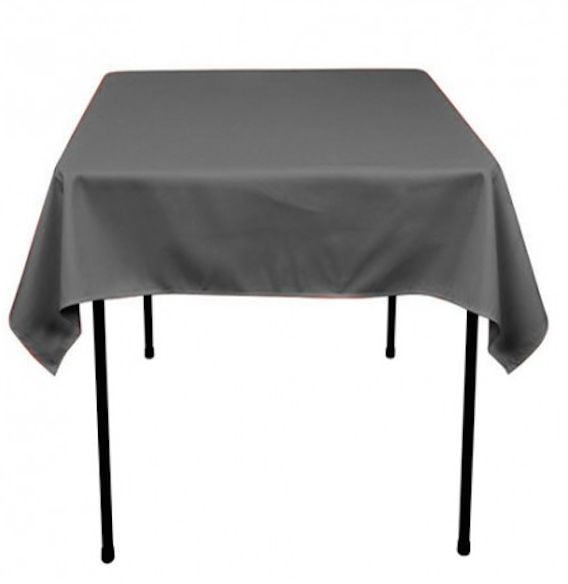6 Square Tablecloths 54x54" inch Polyester Table Overlay Restaurant USA 23 COLOR 