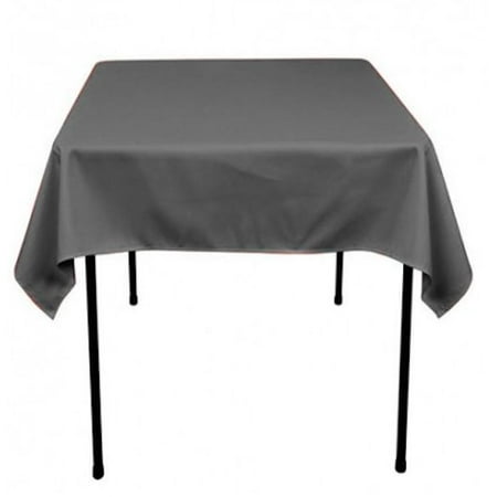 

15 pack 54 x 54 Square Overlay Tablecloth 100% polyester Wholesale Wedding (Color: Charcoal Grey)