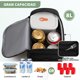 thumbnail image 3 of Loncheras para Mujer Hombre, Bolsa de Almuerzo Aislada, Lonchera Termica Adultos Impermeable, Lonchera Térmica Almuerzos Portátil Lunchera para Picnic, Oficina, Negro, 3 of 4