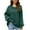 Green, variant on Patlollav Pntutb Womens Loose Lazy Style Bottom Round Neck Knit Tops