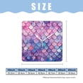 thumbnail image 2 of 12 Inch Wall Clock Battery Operated Square Clock Decorative for Office, Kitchen, Outdoor, Living Room，Fish Scale Wave Colorful Beautiful, 2 of 4