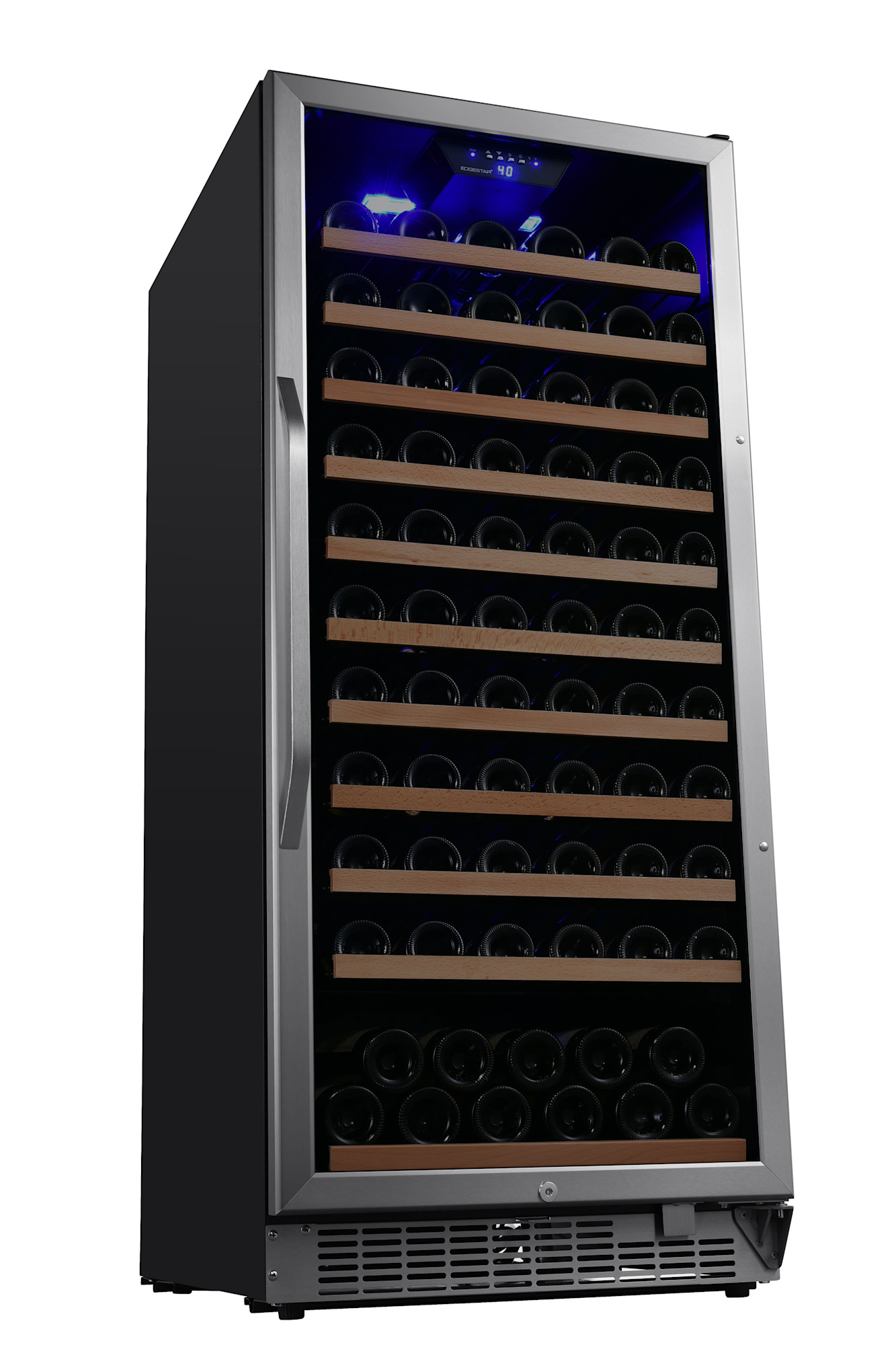 Edgestar Cwr1212sz 24" Wide 111 Bottle Capacity Free Standing Single Zone Wine Cooler -