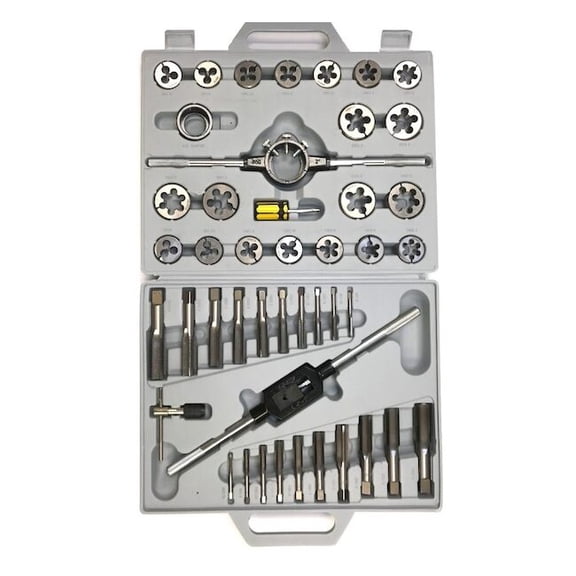 Hhip 45 Piece 6-24mm Heat Treated Alloy Steel Tap & Die Set 1011-0002
