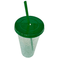 thumbnail image 2 of 15 vasos glitter con tapa y popote 710 mL reusables, 2 of 5