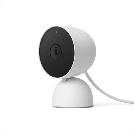 Restored Google Nest Cam 1080p Full HD Indoor Wired Security Camera, Snow (Refurbished)