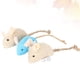 thumbnail image 4 of 3PCS Ratones realistas suaves Gatos para mascotas Juguetes interactivos Mini juego de ratón de felpa divertido para Kitty Kitten (Beige / Azul), 4 of 5