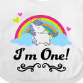 thumbnail image 4 of Inktastic 1st Birthday Unicorn Rainbow 1 Year Old Party Girls Baby Bib, 4 of 4