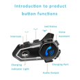 thumbnail image 5 of Motorcycle Helmet Headset Waterproof Bluetooth 5.0 Intercom Wireless Earphone Stereo with Mic, 5 of 5