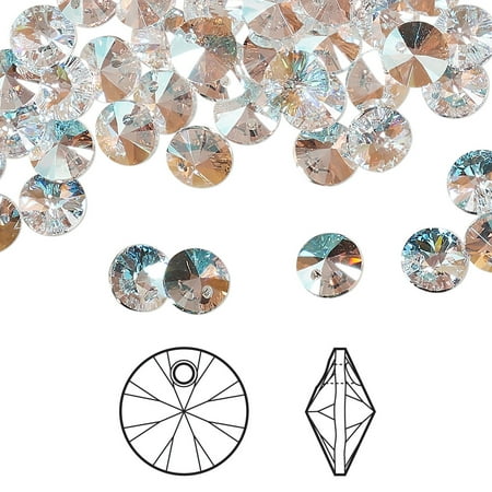 

Drop Crystal Passions crystal shimmer 6mm mini disk pendant (6428). Sold per pkg of 12.