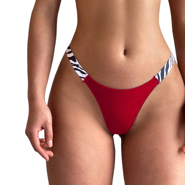 Tanga Sexy Para Mujeres Ropa Interior Suave Sin Costuras Color Sólido Bragas Lencería Femenina