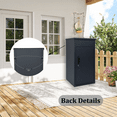 thumbnail image 4 of Lockable Anti-Theft Package Delivery Box  Black  Cold-Rolled Steel Large Mailbox for Porch House Curbside, 4 of 10