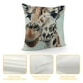 thumbnail image 4 of Chilfamy Giraffe Pillow Case Decorative Throw Pillow Covers Oil Painting Adorable Animals Pillowcase Square Blue Cushion Covers for Home Sofa Couch (Cute Giraffe) White, 4 of 5