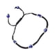 thumbnail image 3 of EeaseMX Pulsera tejida ajustable con cuentas en forma de ojos, sencilla y hecha a mano, para adultos, niños y adolescentes (negra)., 3 of 7