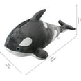 thumbnail image 3 of Koltose by Mash - Killer Whale Stuffed Animal, Giant 40-inch Orca Plushie, Black, 3 of 8
