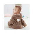thumbnail image 7 of Infant Baby Girl Boy Fall Winter Outfits Bear Ears Hooded Romper Jumpsuit Bodysuit Warm Fleece Clothes Toddle lothing Fleece Clothing 0-12 M, 7 of 7