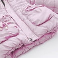 thumbnail image 4 of ATOGUTA Girls Winter Coats Windproof Coat Hooded Jacket Thick Warm Snow Hooded Jacket Outwear Pink, Size 1T-3T, 4 of 5