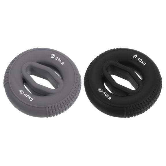 Uxcell Hand Grip Strengtheners, 30-40/40-50kg Silicone Grip Strength Training for Stress Relieve & Rock Climbing, 1 Set