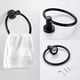 thumbnail image 1 of 6 Piezas de Hardware de BañO, Anillo de Toalla Negro y Soporte de Papel HigiéNico, BañO de Acero Inoxidable, Toalla de Mano, Toalla, 1 of 4