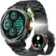thumbnail image 1 of Reloj inteligente militar para hombres con linterna LED, reloj inteligente táctico resistente HD de 1,45 pulgadas (recepción de llamadas/marcado), reloj de seguimiento de actividad física, 1 of 8