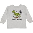 thumbnail image 3 of Inktastic 4th Birthday Party Dinosaur 4 Year Old Boys Long Sleeve Toddler T-Shirt, 3 of 5