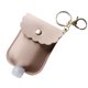 thumbnail image 1 of Porta desinfectante de manos Tainini de 30 ml (1 oz) en tamaño de viaje, botellas vacías, porta desinfectante de cuero con llavero, botella pequeña portátil, rellenable (rosa), 1 of 2