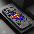 thumbnail image 3 of Phone Case for iPhone 12 Mini XS X 14 Pro Max 7 6S 8 Plus SE 15 11 Pro XR 13 B-Batman Spider S-Superman logo Soft Silicone Cover, 3 of 5