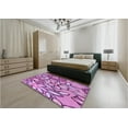 thumbnail image 4 of Ahgly Company Indoor Rectangle Patterned Violet Purple Area Rugs, 4' x 6', 4 of 6