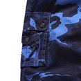 thumbnail image 4 of Outfmvch Cargo Pants for Men Skorts for Women Casual Summer Men's Casual Multi Pockets Camouflage Printed Cargo Shorts Gym Shorts for Men Blue 40, 4 of 6