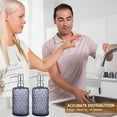 thumbnail image 4 of 2Pcs Soap Dispenser Bottle with Stainless Steel Pump 16Oz Glass Soap Dispenser Refillable Hand Soap Container Rustproof Glass Detergent Bottle Elegant  Design, 4 of 11