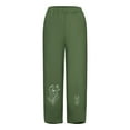 thumbnail image 4 of Lilgiuy Women Fashion Casual Printing Pocket Fold Loose Full Length Pants for Beach Vacation Travel, 4 of 4