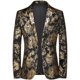 thumbnail image 4 of Chaqueta de traje informal de negocios de otoño para hombre, traje ajustado para hombre, 4 of 6