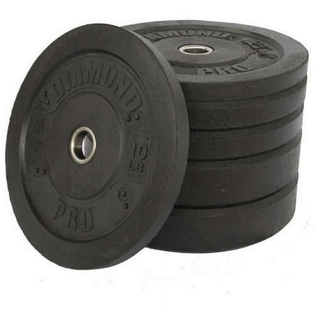 Diamond Pro Crumb Bumper Plate Set, 160 lbs