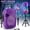 Purple, variant on Portable BT Wireless Party Speaker with Translucent Light & Stand - Choose 8" (5 Colors) or 12", Includes Wired Mic, Remote, TWS, BT ConnectionUSB/TF/FM for Karaoke & Outdoor