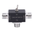 thumbnail image 1 of Interruptor Coaxial De 2 , Interruptor De Antena CB HAM De 2 Fácil De Conectar Seguridad De Apagado Y Tierra Seguridad De Polaridad Inversa 100 W Salida 1 En 2 Para, 1 of 7