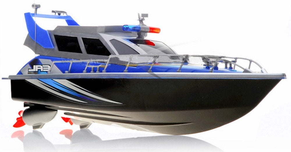 Ready! Set! Race! 17" Radio Control Patrol Boat - Blue