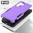 thumbnail image 5 of for Samsung Galaxy A26 5G Back Case, Luxury Ultra Slim PC + TPU Double-Layer Anti-Fall Shockproof Drop Protective Lightweight 2 In 1 Phone Case Cover for Samsung Galaxy A26 5G, Purple, 5 of 5