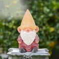 thumbnail image 6 of Garden Gnome Resin Statue Retro Gnome Figurine For Patio Porch Decorations, 6 of 21