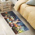 thumbnail image 4 of Rabbit Easter Eggs Flowers Bathroom Rug Non Slip Bathroom Mats Entry Door Soft Carpets for Kitchen Bedroom Living Room 39x20 inch, 4 of 7