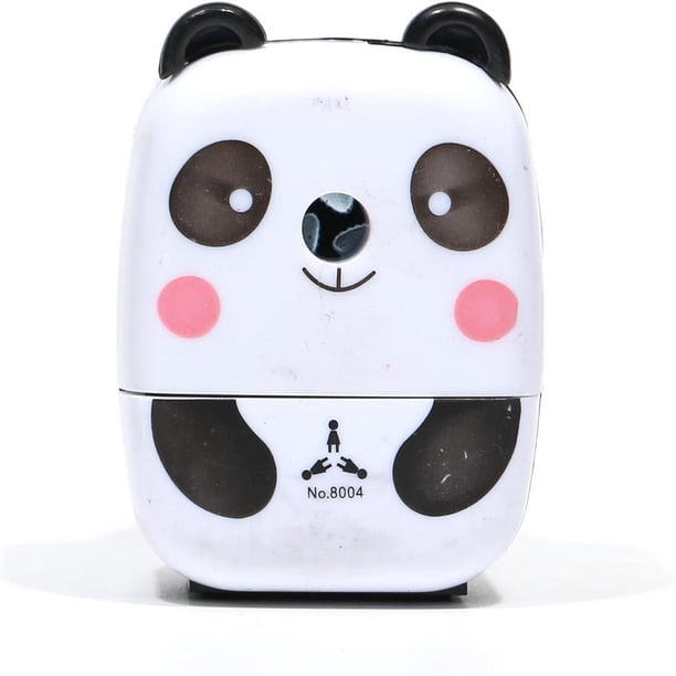 Lápiz panda creativo, sacapuntas manuales, sacapuntas infantiles,