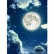 thumbnail image 1 of Diamond Painting (DE2276) Kit Luna llena Full Round Rhinestone Wall 50x70cm FLhrweasw Nuevo, 1 of 1