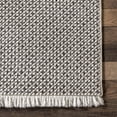 thumbnail image 5 of nuLOOM Solid Casual Fringe Area Rug, 8' x 10', Light Gray, 5 of 9