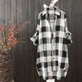 thumbnail image 2 of XMMSWDLA Long Sleeve Shirt Dress Womens Loose Chiffon Tops Womens Blouse, 2 of 3